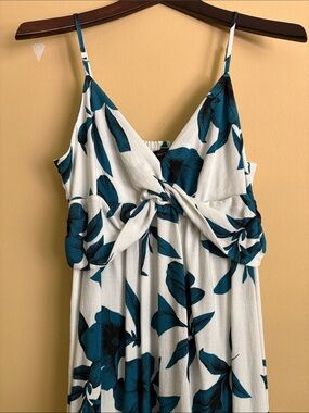 Banana Republic dress. Teal & White size 12.